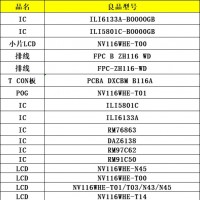 11.6寸11寸LCD凯时官方平台屏总成配套IC排线TCON板POG